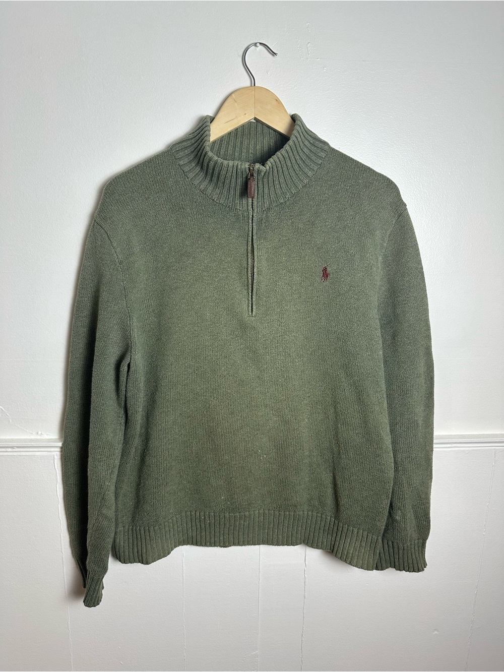 Vintage Polo Ralph Lauren Knit Quarter Zip Sweater